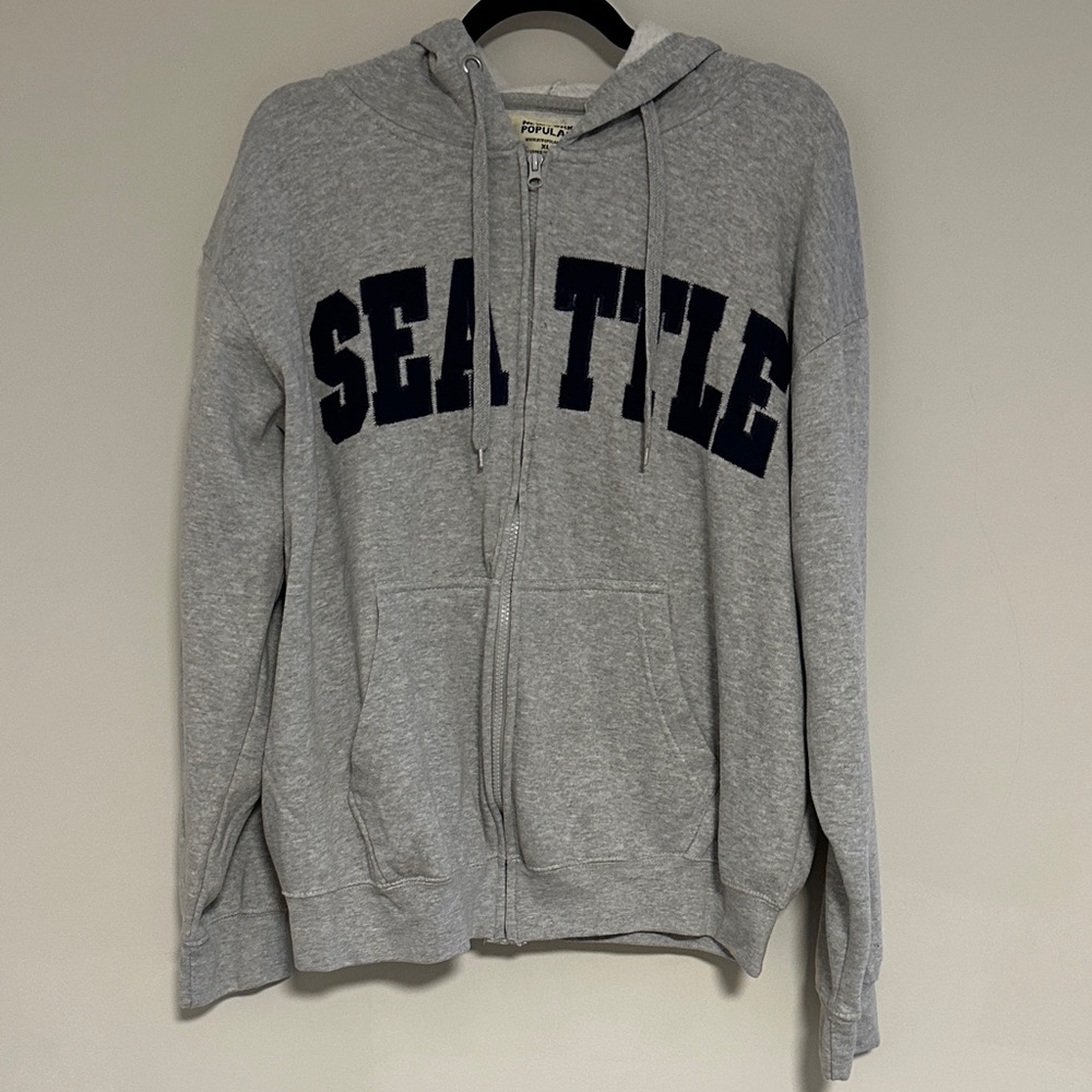 New York Popular Seattle Zip-Up Hoodie, Size XL/Extra-Large